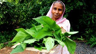 Find Natural KHARKOL Pata and Chingri Bata by our Grandmother | Wild Arum & Shrimp Paste Recipe