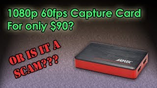 1080p 60 FPS HDMI capture card for only $90? | AGPtEK Capture Card