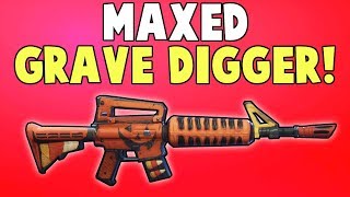 MAXED Grave Digger Weapon Review! | Fortnite Save The World
