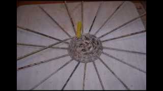 Как сплести из газеты корзину"Яблоко".How to weave a basket from the newspaper "Apple".