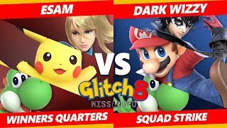 Glitch 8 SSBU - PG | ESAM Vs. MVG | Dark Wizzy - Smash Ultimate Squad Strike Winners Quarters