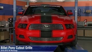 Mustang Black and Polished Billet Grille (10-12 V6) Review