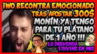 "MONÍN TENGO PA TU PLÁTANO DE 1 AÑO" IWO SE EMOCIONA TRAS APOSTAR 300$ EN LA RULETA !!!- DOTA 2