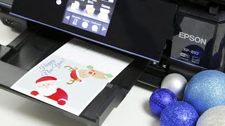 Задача для Epson XP-810: печать новогодней открытки