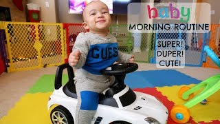 BABY MORNING ROUTINE!!! *CUTEST VIDEO EVER* | Domo Wilson