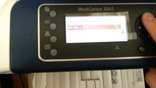 Configuração de papel impressora Xerox WorkCentre 3045