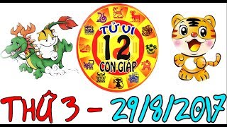 Tử Vi 2017 | Tử Vi 12 Con Giáp 2017: Thứ 3 - 29/8/2017 | Xem Tử Vi Hàng Ngày