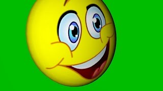 Transitions Swipe Smile Green Screen Animation 4 pack. Футаж Смайлик хромакей переход