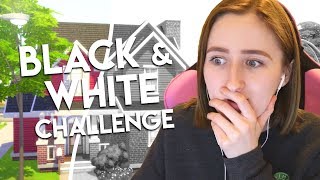 BLACK & WHITE BUILD CHALLENGE // The Sims 4: House Building