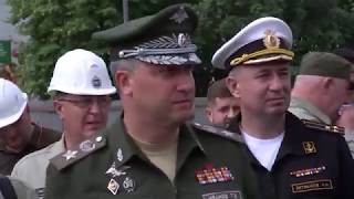Проверка заместителем Министра обороны Т.Ивановым строительства Нахимовского училища в Калининграде