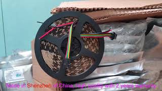12V WS2815 individual addressable RGB LED strip - kutop.com