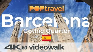 Walking in BARCELONA / Spain - Raval and Gothic Quarter - 4K 60fps (UHD)