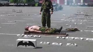 Показательные выступления 103-й отдельной гвардейской воздушно-десантной бригады.