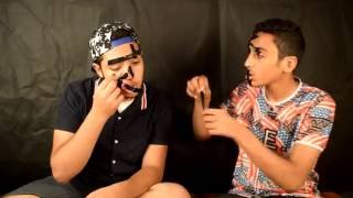 #تحديات | تحدي ال لصق وجهي صار اسود!! #challengs