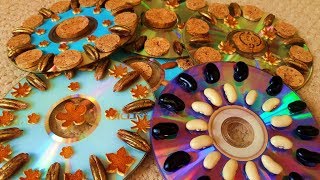 Идеи для рукоделия. Подставки под горячее своими руками из CD дисков. ☼