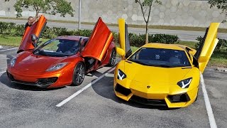 Lamborghini Aventador Twin Turbo Bolt-on vs McLaren MP4-12C Fabspeed Tune