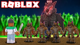 ME VS THE LEVEL 100 "WEREWOLF BOSS" IN ROBLOX SLAYING SIMULATOR
