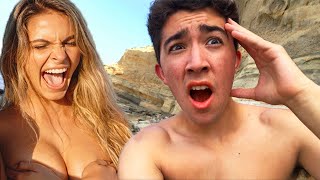 Spending 24 Hours On A NUDE BEACH - Challenge