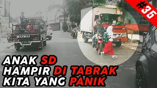 Anak sd hampir di tabrak!! | Motovlog receh | 35