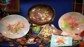 Обратный декупаж. Декорируем тарелки в технике "дымка". Мастер класс. Наташа Фохтина