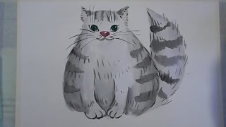 Как нарисовать кота