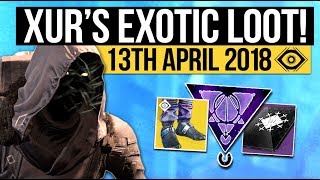 Destiny 2 | XUR LOCATION & EXOTICS! - Exotic Weapon, Armor Inventory & Fated Engram! (13th April)