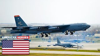Russian Surprised: ????????US B-52H Stratofortresses Rush for Take Off One By One At Full Throttle