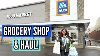 SHOPPING AT ALDI & GROCERY HAUL!