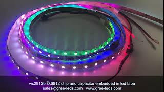 capacitor resistor chip embedded in ws2812b sk682 led strip