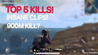 TOP 5 KILLS! | PUBG Mobile Lightspeed