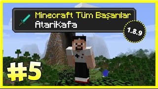 Minecraft Türkçe Survival - Türkçe Minecraft - Tüm Başarılar (1.8.9) - Bölüm 5 - Atari Kafa