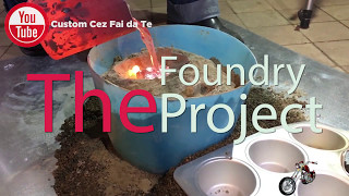 DIY Metal Foundry Project - Melting aluminum in a mini metal furnace -  Roma Custom Bike