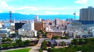 #51 【4K】Walking in Japan. Maizuru Castle Park in Kofu.