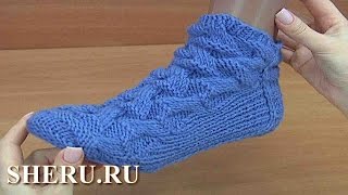 Стильные и теплые носки без шва Урок 155