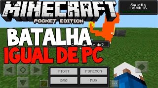 MCPE - Pokémon mod com Sistema de Batalha Igual do PC!