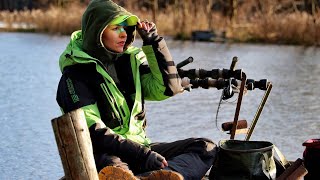 ЗИМОЙ на ВОДОХРАНИЛИЩЕ. Ловля фидером. Рыбалка на открытой воде. #148