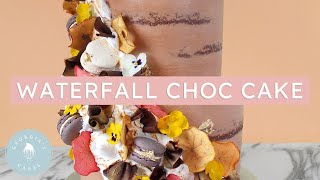 Semi-Naked Chocolate Waterfall Cake Tutorial | Georgia's Cakes