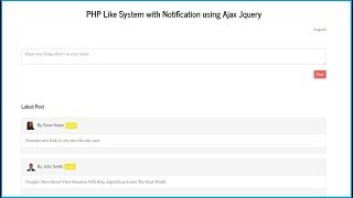 3 - PHP Like System with Notification using Ajax Jquery