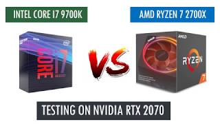 i7 9700K vs Ryzen 7 2700X - RTX 2070 - 1440p Benchmarks Comparison