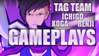 NEW TAG TEAMS ICHIGO, KOGA and RENJI GAMEPLAY [Bleach Brave Souls]