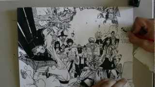 How to draw Fairy Tail(photo + video inking)