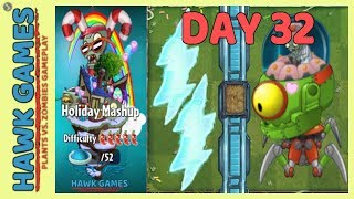 Plants vs Zombies 2 Holiday Mashup World Day 32 Hard (BOSS I)