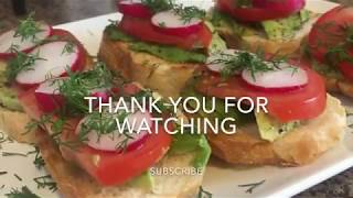 Avocado and Radish Toast