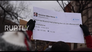 USA: Anti-Trump protesters return to DC in response to 'Muslim ban'