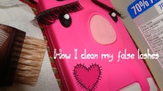 How I clean my eyelashes