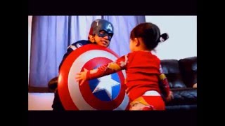 Captain America VS Iron Baby : Civil War "Fight Scene" SKIT