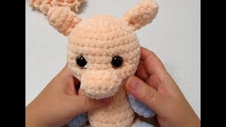 МК Единорог из пряжи Himalaya Dolphin baby. Часть 2. Ручки, ножки, ушки, рожек.