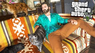 КУПИЛ КОТА В МАГАЗИНЕ ЖИВОТНЫХ РЕАЛЬНАЯ ЖИЗНЬ ГТА 5 МОДЫ #26! ОБЗОР МОДА GTA 5 веселая игра мультик