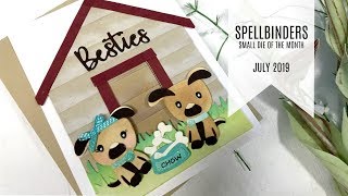 Spellbinders / Small Die of the Month Club Kit / July 2019 / Besties Forever