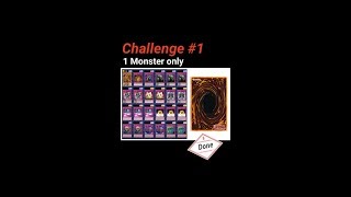 Yugioh Duel Links - Build a deck with only has 1 monster #Challenge 1